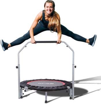 best fitness rebounder with safety bar