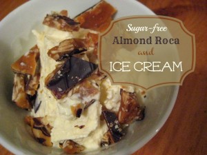 Emily's Sugar-Free Almond Roca Crunch Ice Cream