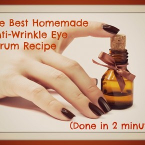 DIY anti wrinkle eye serum