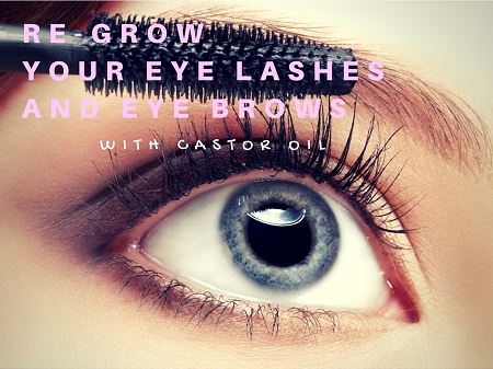 castor oil for eyebrows and eyelashes growth