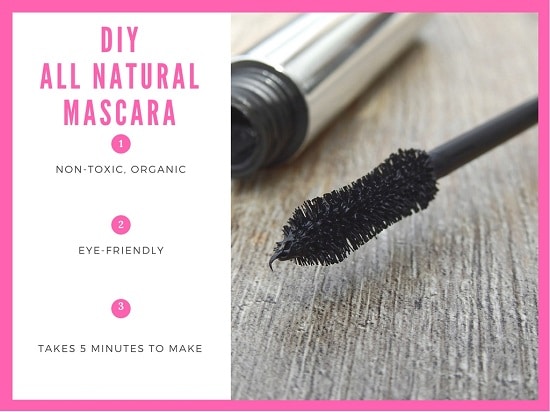 make your own natural homemade mascara