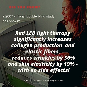 light therapy to stimulate collagen in face