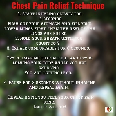 relieve chest pain from anxiety technique