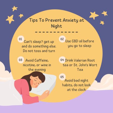 tips to prevent anxiety at night