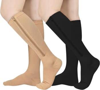 compression socks with zipper men women