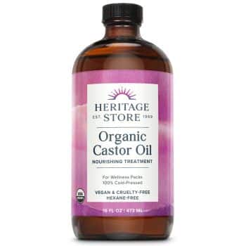 heritage store organic cold press hexane free castor oil