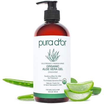 pura dor organic aloe vera gel unscented usa organic