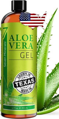 seven minerals organic aloe ea gel unscented 98.7% aloe