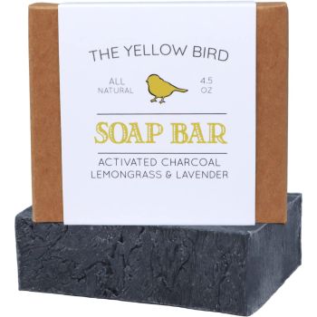 natural charcoal soap bar